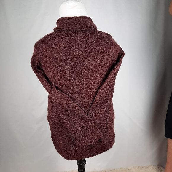 143 Story Line Up Angora blend sweater long sleeve turtleneck maroon knockout - Picture 4 of 16
